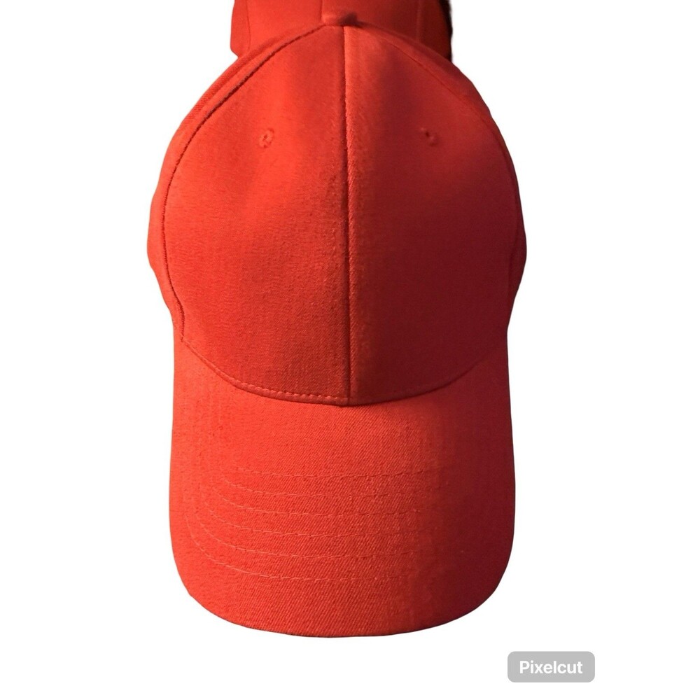 NU-FIT Red Flexfit Baseball Hat Stretch Fitted Cap Adult S/m NWT